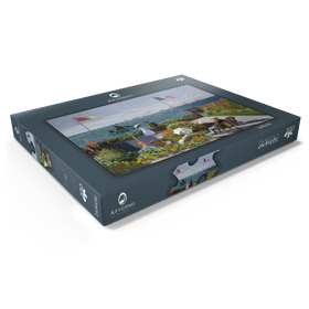 Darstellung des Puzzle Motivs Garden at Sainte-Adresse by Claude Monet - Puzzleteile: 100