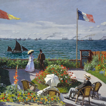 Garden at Sainte-Adresse by Claude Monet 100 Puzzle 3D Modell