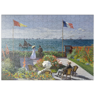 puzzleplate Garden at Sainte-Adresse by Claude Monet 200 Puzzle