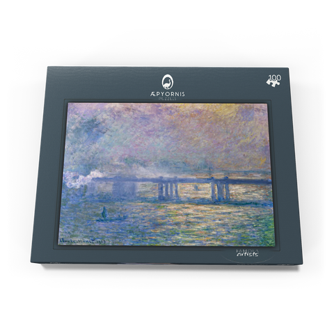 Claude Monet's Charing Cross Bridge (1903) 100 Puzzle Schachtel Ansicht3