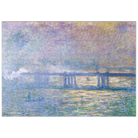 Darstellung des Puzzle-Motivs Claude Monet's Charing Cross Bridge (1903) – Puzzleteile: 500