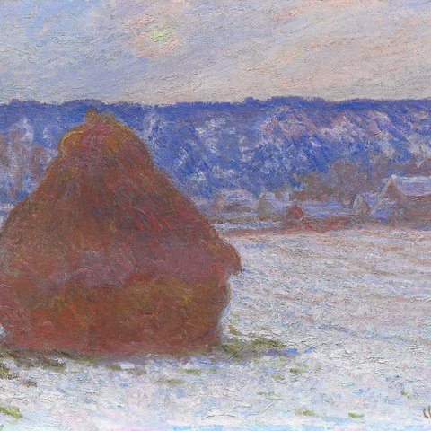 Stack of Wheat, Snow Effect, Overcast Day (1890–1891) by Claude Monet 100 Puzzle 3D Modell
