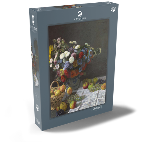 Still Life with Flowers and Fruit (1869) by Claude Monet 1000 Puzzle Schachtel Ansicht2