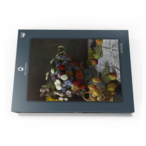 Still Life with Flowers and Fruit (1869) by Claude Monet 1000 Puzzle Schachtel Ansicht3