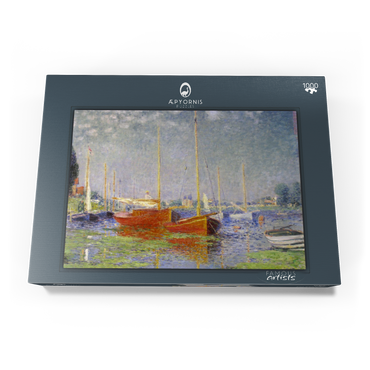 Claude Monet's Red Boats at Argenteuil (1875) 1000 Puzzle Schachtel Ansicht3