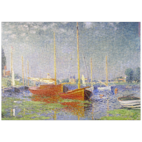 puzzleplate Claude Monet's Red Boats at Argenteuil (1875) 1000 Puzzle