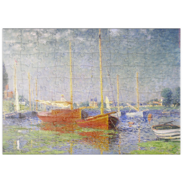 puzzleplate Claude Monet's Red Boats at Argenteuil (1875) 100 Puzzle