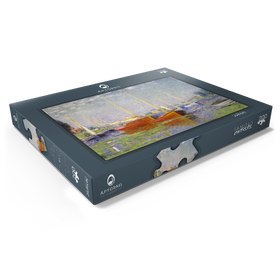 Alternative Darstellung des Puzzle-Motivs Claude Monet's Red Boats at Argenteuil (1875) – Puzzleteile: 200