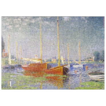 puzzleplate Claude Monet's Red Boats at Argenteuil (1875) 500 Puzzle