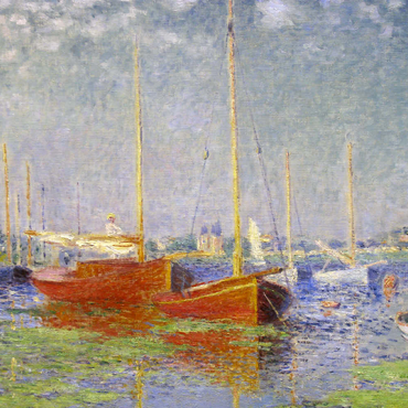 Claude Monet's Red Boats at Argenteuil (1875) 500 Puzzle 3D Modell