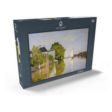 Houses on the Achterzaan (1871) by Claude Monet 1000 Puzzle Schachtel Ansicht2
