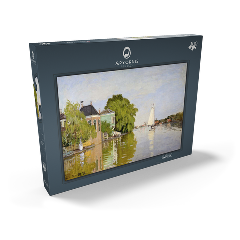 Houses on the Achterzaan (1871) by Claude Monet 100 Puzzle Schachtel Ansicht2