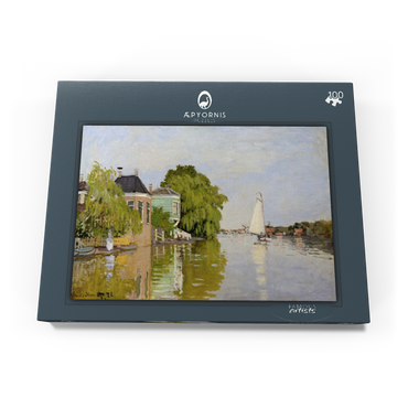 Houses on the Achterzaan (1871) by Claude Monet 100 Puzzle Schachtel Ansicht3