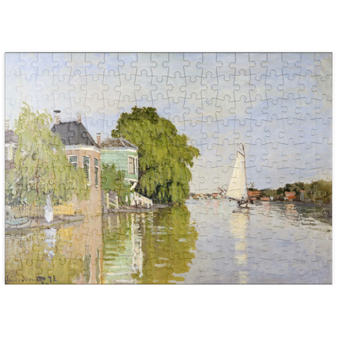 puzzleplate Houses on the Achterzaan (1871) by Claude Monet 200 Puzzle