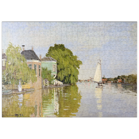 puzzleplate Houses on the Achterzaan (1871) by Claude Monet 500 Puzzle