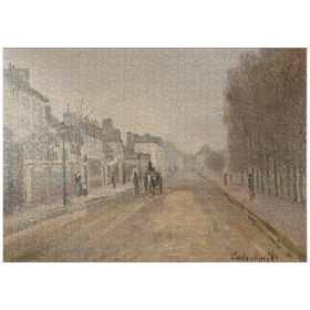 Darstellung des Puzzle-Motivs Boulevard Héloise, Argenteuil (1872) by Claude Monet – Puzzleteile: 1000