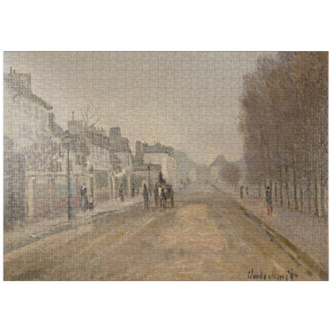 puzzleplate Boulevard Héloise, Argenteuil (1872) by Claude Monet 1000 Puzzle