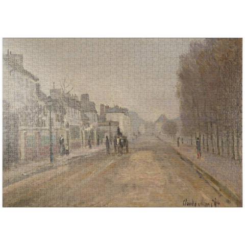 puzzleplate Boulevard Héloise, Argenteuil (1872) by Claude Monet 1000 Puzzle