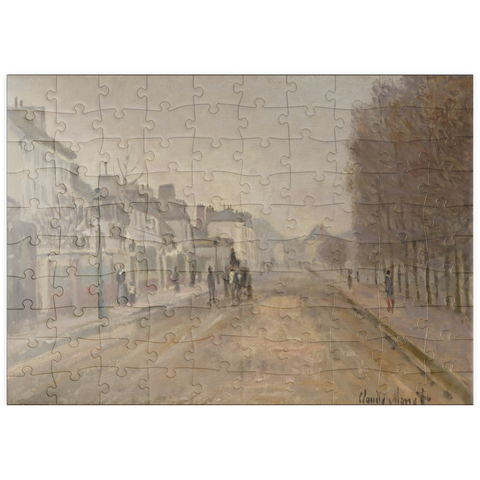 puzzleplate Boulevard Héloise, Argenteuil (1872) by Claude Monet 100 Puzzle