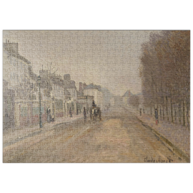 Darstellung des Puzzle-Motivs Boulevard Héloise, Argenteuil (1872) by Claude Monet – Puzzleteile: 500
