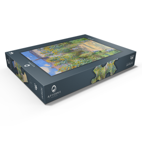 Alternative Darstellung des Puzzle-Motivs The Artist's Garden at Vétheuil (1881) by Claude Monet – Puzzleteile: 1000