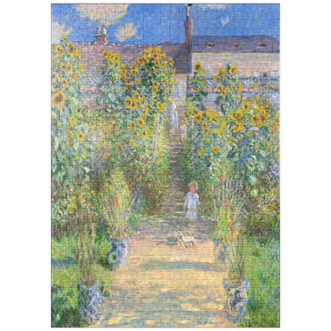puzzleplate The Artist's Garden at Vétheuil (1881) by Claude Monet 1000 Puzzle