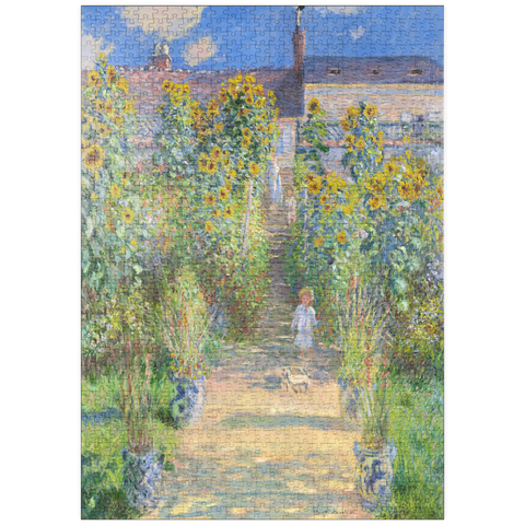 puzzleplate The Artist's Garden at Vétheuil (1881) by Claude Monet 1000 Puzzle