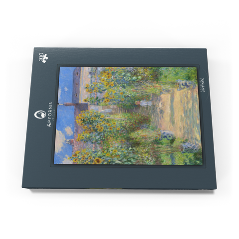The Artist's Garden at Vétheuil (1881) by Claude Monet 100 Puzzle Schachtel Ansicht3