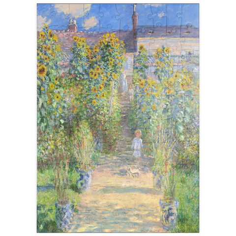 puzzleplate The Artist's Garden at Vétheuil (1881) by Claude Monet 100 Puzzle