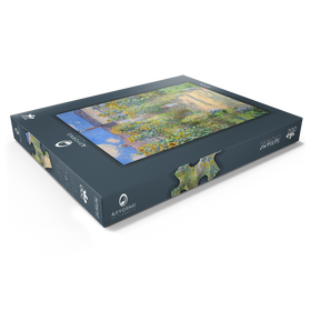 Alternative Darstellung des Puzzle-Motivs The Artist's Garden at Vétheuil (1881) by Claude Monet – Puzzleteile: 200