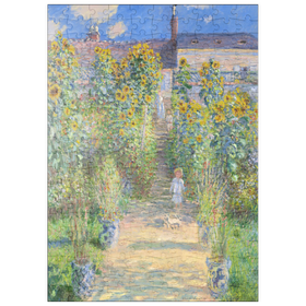 Darstellung des Puzzle-Motivs The Artist's Garden at Vétheuil (1881) by Claude Monet – Puzzleteile: 200