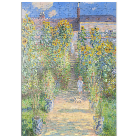 puzzleplate The Artist's Garden at Vétheuil (1881) by Claude Monet 200 Puzzle
