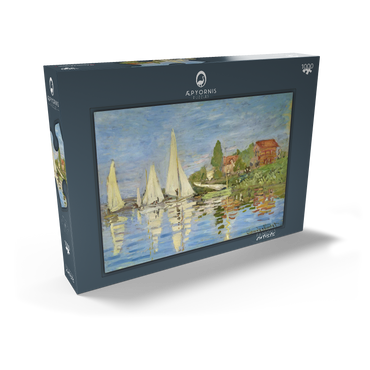 Claude Monet's Regattas at Argenteuil (1872) 1000 Puzzle Schachtel Ansicht2