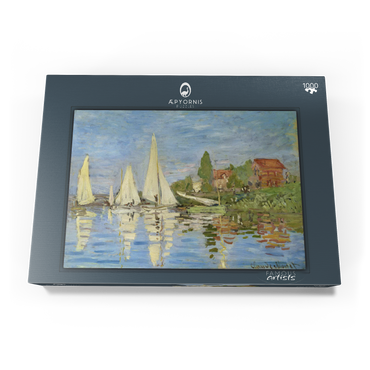 Claude Monet's Regattas at Argenteuil (1872) 1000 Puzzle Schachtel Ansicht3