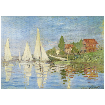 puzzleplate Claude Monet's Regattas at Argenteuil (1872) 1000 Puzzle
