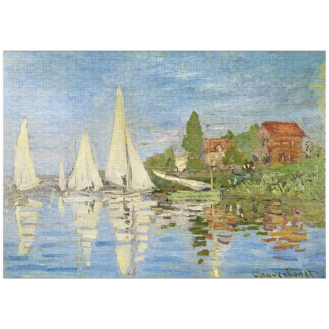 puzzleplate Claude Monet's Regattas at Argenteuil (1872) 1000 Puzzle