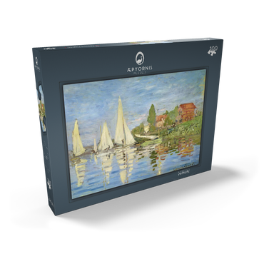 Claude Monet's Regattas at Argenteuil (1872) 100 Puzzle Schachtel Ansicht2