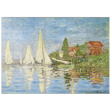puzzleplate Claude Monet's Regattas at Argenteuil (1872) 100 Puzzle