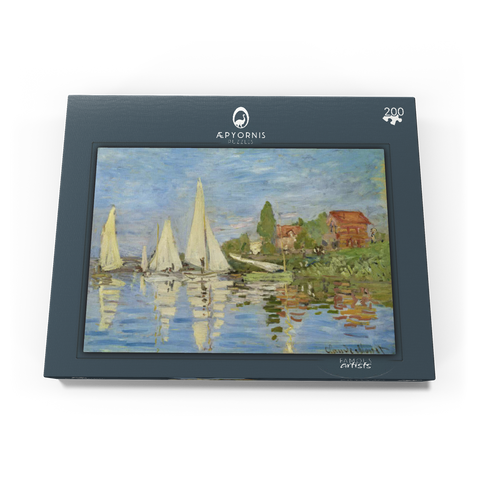 Claude Monet's Regattas at Argenteuil (1872) 200 Puzzle Schachtel Ansicht3