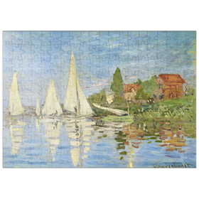 Darstellung des Puzzle-Motivs Claude Monet's Regattas at Argenteuil (1872) – Puzzleteile: 200