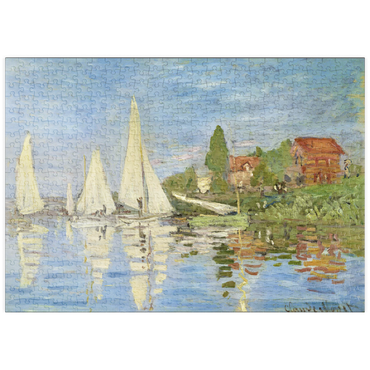puzzleplate Claude Monet's Regattas at Argenteuil (1872) 500 Puzzle