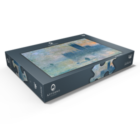 Alternative Darstellung des Puzzle-Motivs The Houses of Parliament (Effect of Fog) (1903-1904) by Claude Monet – Puzzleteile: 1000