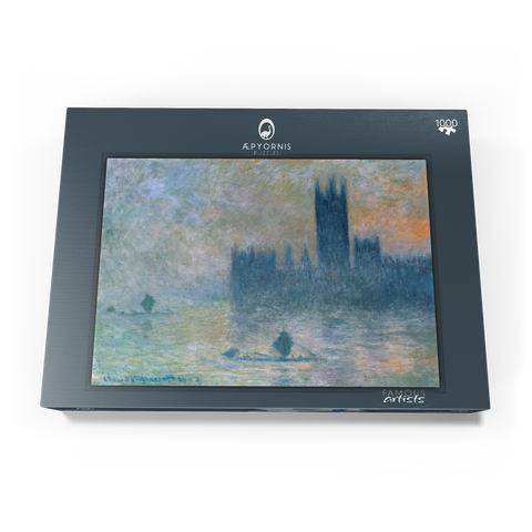 The Houses of Parliament (Effect of Fog) (1903–1904) by Claude Monet 1000 Puzzle Schachtel Ansicht3