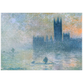 Darstellung des Puzzle-Motivs The Houses of Parliament (Effect of Fog) (1903-1904) by Claude Monet – Puzzleteile: 1000