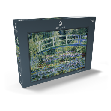 Claude Monet's Water Lilies and Japanese Bridge (1899) 1000 Puzzle Schachtel Ansicht2