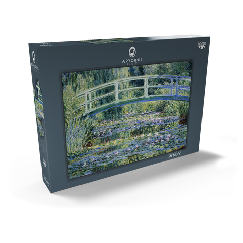 Claude Monet's Water Lilies and Japanese Bridge (1899) 1000 Puzzle Schachtel Ansicht2