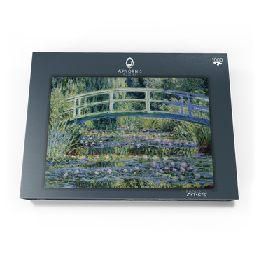 Claude Monet's Water Lilies and Japanese Bridge (1899) 1000 Puzzle Schachtel Ansicht3