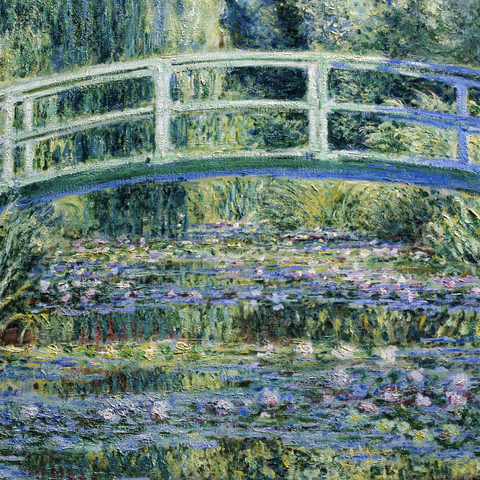Claude Monet's Water Lilies and Japanese Bridge (1899) 1000 Puzzle 3D Modell