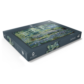 Alternative Darstellung des Puzzle-Motivs Claude Monet's Water Lilies and Japanese Bridge (1899) – Puzzleteile: 100