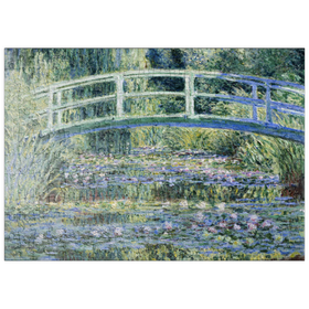 Darstellung des Puzzle-Motivs Claude Monet's Water Lilies and Japanese Bridge (1899) – Puzzleteile: 200